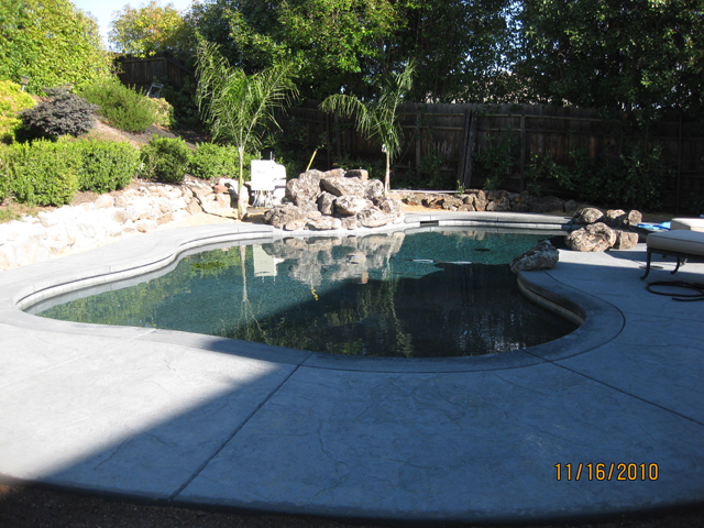 pool construction - completed